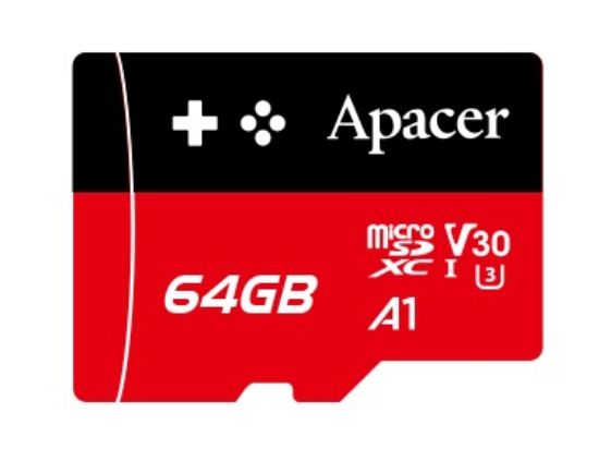  Зображення Карта пам`ятi MicroSDXC 64GB UHS-I/U3 Class 10 Apacer (AP64GMCSX10U7-RAGC) 